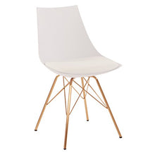 Load image into Gallery viewer, OSP Home Furnishings Oakley Mid-Century Modern Bucket Chair, White
