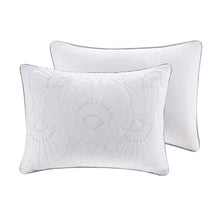 Load image into Gallery viewer, Harbor House 100% Cotton Comforter Set-Coastal Oceanic Sealife Design All Season Down Alternative Bedding with Matching Shams, Bedskirt, King(108"x96"), Beach, Quilted Seashell White, 4 Piece
