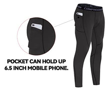 Load image into Gallery viewer, Milin Naco Men's Compression Pants, Cool Dry Baselayer Running Sports Tights with Pocket, Pack of 3-Camo Black/Black/Athletic Black-Large
