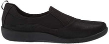 Load image into Gallery viewer, Clarks Women's CloudSteppers Sillian Paz Slip-On Loafer, Black Synthetic Nubuck, 8 M US
