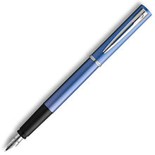 Load image into Gallery viewer, Waterman Graduate Allure Fountain Pen, Blue Lacquer, Fine Nib, Blue Ink, Gift Box

