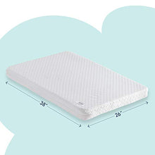 Load image into Gallery viewer, hiccapop Pack and Play Mattress Pad [Dual Sided] w/Firm Side (for Babies) &amp; Soft Memory Foam Side (for Toddlers) | Memory Foam Play Yard Mattress | Playard Matress Fits (38"x26") Pack N Play Playpens

