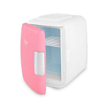 Load image into Gallery viewer, Cooluli Skincare Mini Fridge for Bedroom - Car, Office Desk &amp; Dorm Room - Portable 4L/6 Can Electric Plug In Cooler &amp; Warmer for Food, Drinks, Beauty &amp; Makeup - 12v AC/DC &amp; Exclusive USB Option, Pink
