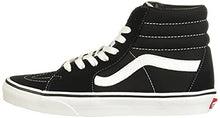 Load image into Gallery viewer, Vans SK8 Hi Unisex Black/White Sneakers Men/Women Shoes (9.5 Men/ 11.0 Women, Black)
