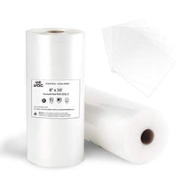 Load image into Gallery viewer, Wevac Vacuum Sealer Bags 8x50 Rolls 2 pack for Food Saver, Seal a Meal, Weston. Commercial Grade, BPA Free, Heavy Duty, Great for vac storage, Meal Prep or Sous Vide
