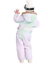 Load image into Gallery viewer, Little Kid's One Piece Overall Snowsuits Ski Suits Jackets Coats Jumpsuit,Aurora,110

