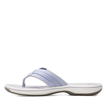 Load image into Gallery viewer, Clarks Women's Breeze Sea Flip-Flop, Lavender Synthetic, 9
