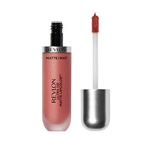 Load image into Gallery viewer, REVLON Ultra HD Matte Lipcolor Velvety Lightweight Matte Liquid Lipstick in Nude Brown 0.2 oz, Embrace (640), 1 Count
