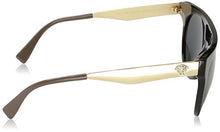 Load image into Gallery viewer, Versace Women's Brow Bar Sunglasses, Black/Grey, One Size
