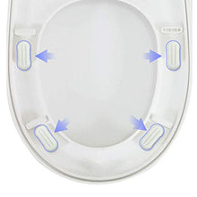 Load image into Gallery viewer, FOOFOO Bidet Toilet Seat Bumper for Bidet Attachment with Strong Adhesive White 4PACK

