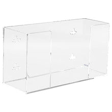Load image into Gallery viewer, Kantek Wall Mounted Acrylic Glove Box Holder Dispenser, Single Box Capacity, For Use in Food Service, Healthcare, Hospitals, Restaurants, 10.3" x 3.8" x 5.3", Clear
