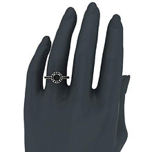 Load image into Gallery viewer, Black Diamond Halo Ring 1 Carat Total Weight 14K Yellow Gold (Ring Size 7)
