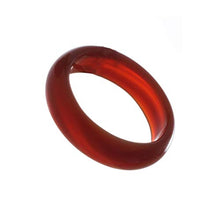 Load image into Gallery viewer, Whitestone Jewelry Co. Strawberry Rhubarb Red Carnelian Stone Band Ring, Stackable, (Size 7)
