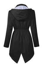 Load image into Gallery viewer, Women's Waterproof Raincoats Outdoor Lightweight Hooded Rain Jacket Windbreaker Trench Coats
