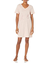 Load image into Gallery viewer, Smart &amp; Sexy Women's V-Neck Oversized Sleep Shirt, Blushing Rose (Love), M
