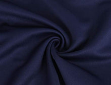 Load image into Gallery viewer, Moyabo Lady Formal Gorgeous Mock Collar Fall Special Occasion High Stretch Midi Dress Navy Blue Small
