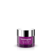 Load image into Gallery viewer, Neutrogena Triple Age Repair Anti-Aging Night Cream with Vitamin C; Fights Wrinkles &amp; Even Tone, Dark Spot Remover &amp; Firming Anti-Wrinkle Face &amp; Neck Cream; Glycerin &amp; Shea Butter, 1.7 oz
