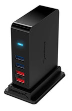 Load image into Gallery viewer, SABRENT 7 Port USB 3.0 HUB + 2 Charging Ports with 12V/4A Power Adapter [Black] (HB-U930)
