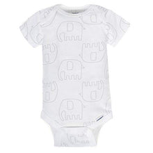 Load image into Gallery viewer, Gerber Baby 8 Pack Short-Sleeve Onesies Bodysuits Multi-Pack, Animals Green, Newborn
