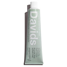 Load image into Gallery viewer, Davids Natural Whitening Toothpaste, Antiplaque, Fluoride Free, SLS Free, Peppermint, 5.25 OZ Metal Tube, Tube Roller Included
