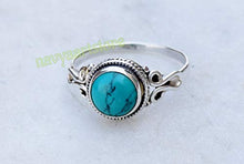 Load image into Gallery viewer, Turquoise Ring For Women Sterling Silver 925 Size US 7 Christmas gifts Stone Gemstone Jewelry
