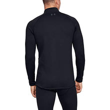 Load image into Gallery viewer, Under Armour Men's Packaged Base 4.0 1/4 Zip T-Shirt , Black (001)/Pitch Gray , X-Large
