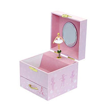 Load image into Gallery viewer, Trousselier - Ballerina - Photoluminescent Musical Cube Box - Glow in The Dark - Ballerina Shoes - Pink
