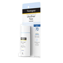Load image into Gallery viewer, Neutrogena Ultra Sheer Liquid Daily Facial Sunscreen with Broad Spectrum SPF 70, Non-Comedogenic, Oil-Free &amp; PABA-Free Weightless UVA/UVB Sun Protection, 1.4 fl. oz
