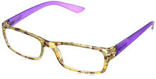 Load image into Gallery viewer, Peepers by PeeperSpecs Mocha Almond Chip Rectangular Reading Glasses, Tortoise/Purple, 49 mm + 2.5
