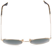 Load image into Gallery viewer, Ray-Ban RB3548N Flat Lens Hexagonal Sunglasses, Gold/Green, 54 mm
