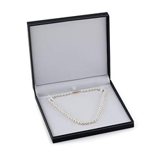 Load image into Gallery viewer, THE PEARL SOURCE 14K Gold 7-8mm AAAA Quality White Freshwater Cultured Pearl Necklace for Women in 18" Princess Length

