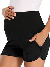 Load image into Gallery viewer, fitglam Women's Maternity Shorts Lounge Sports Yoga Pregnancy Short Pants with Pockets
