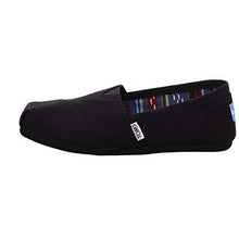 Load image into Gallery viewer, TOMS Women's Classic Alpargata Slip-On Shoe Black On Black Canvas 8.5 M
