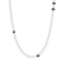 Load image into Gallery viewer, Forziani SUMMIT Natural Moonstone Beaded Necklace for Men – 6mm Moonstone Beads Mens Necklace 32" - Gift Box Packaging Included
