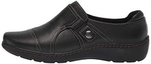 Load image into Gallery viewer, Clarks Women's Cora Poppy Loafer, Black Tumbled, 7.5
