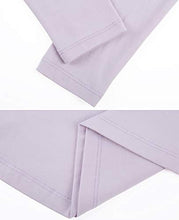 Load image into Gallery viewer, WiWi Bamboo Cotton Nightgowns for Women Soft Long Sleeve Loungewear V Neck Sleepwear Plus Size Nightshirts S-3X, Lavender Purple, XX-Large
