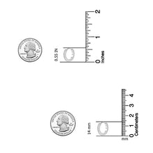 Load image into Gallery viewer, Charmsy 925 Sterling Silver Cubic-Zirconia Small Huggie Hoop Earrings for Teen Women 14MM
