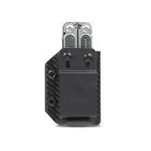 Load image into Gallery viewer, Clip &amp; Carry Kydex Multitool Sheath for LEATHERMAN FREE P2 - Made in USA (Multi-tool not included) EDC Multi Tool Holder Holster Cover (Carbon Fiber Black)
