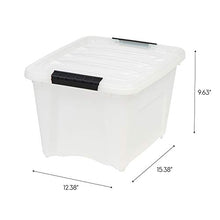 Load image into Gallery viewer, IRIS USA TB-17 19 Quart Stack &amp; Pull Box, Multi-Purpose Storage Bin, 6 Pack, Pearl
