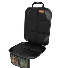 Load image into Gallery viewer, Car Seat Protector, [1 Pack] Smart eLf Large Auto Car Seat Protectors for Child Seats with Thickest Padding and Non-Slip Backing Mesh Pockets for SUV, Sedan, Truck, Leather and Fabric Car Seat

