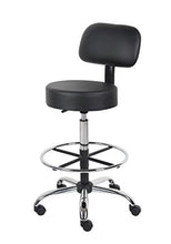 Load image into Gallery viewer, Boss Office Products B16245-BK Be Well Medical Spa Drafting Stool with Back,  Black
