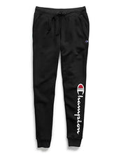 Load image into Gallery viewer, Champion Women's Powerblend Jogger, Black Graphic, X Small
