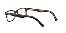 Load image into Gallery viewer, Ray-Ban Unisex-Adult RX5228 Prescription Eyeglass Frames, Top Black, Dark Brown &amp; Yellow/Demo Lens, 55 mm

