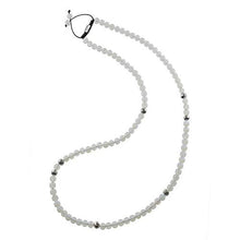 Load image into Gallery viewer, Forziani SUMMIT Natural Moonstone Beaded Necklace for Men – 6mm Moonstone Beads Mens Necklace 32" - Gift Box Packaging Included
