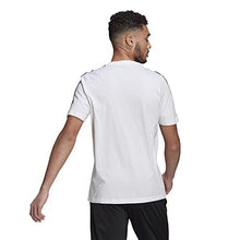 Load image into Gallery viewer, adidas Men's Standard Essentials 3-Stripes Tee, White/Black, Small
