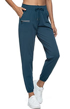 Load image into Gallery viewer, Kcutteyg Womens Joggers with Pockets, Lightweight Quick Dry Athletic Workout Soft Pants for Gym, Yoga, Running (Dark Green, X-Large)
