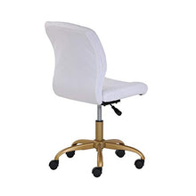 Load image into Gallery viewer, Mainstays White Plush Velvet Office Chair
