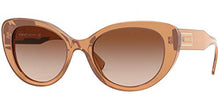 Load image into Gallery viewer, Versace VE4378 Transparent Brown/Brown Gradient One Size
