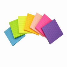 Load image into Gallery viewer, Sticky Notes with Lines Lined Sticky Notes 3x3 Bright Multi Colors 14 Pads 80 Sheet/Pad (14)

