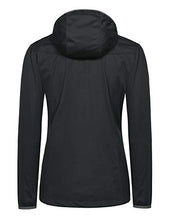 Load image into Gallery viewer, Little Donkey Andy Women's Lightweight Hooded Softshell Jacket for Running Travel Hiking, Windproof, Water Repellent Black Size L
